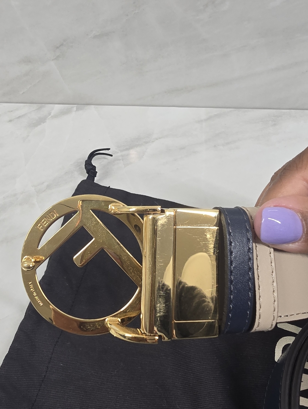 ‼️SOLD‼️Fendi Logo Belt - Reversible - Picture 6 of 6